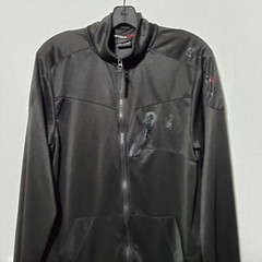Spyder Track Jacket Men Medium Full Zip Active Performance Black ProW B