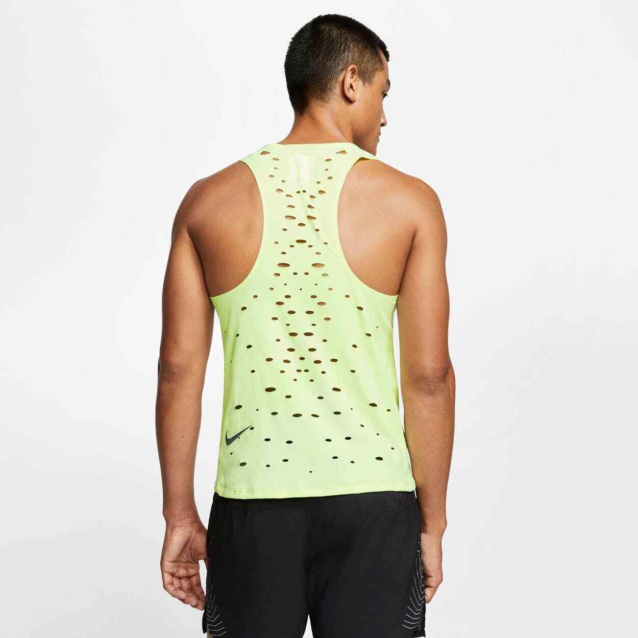 Nike Tech Pack Running Tank Gilet Singlet Barley Volt Slim Fit Large gallery