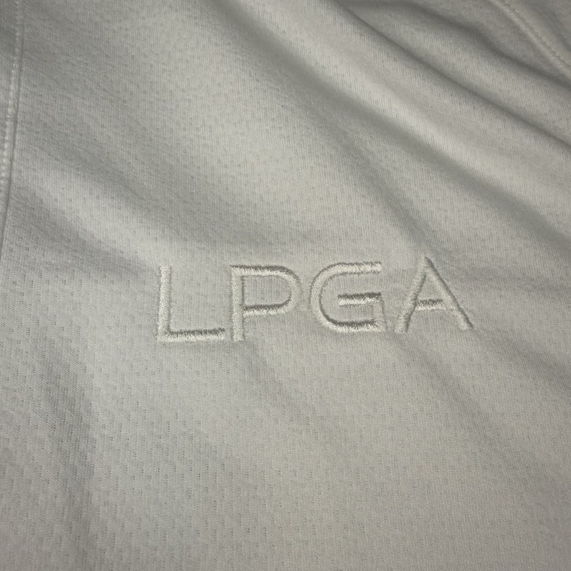Rhone Mens Performance Mock Neck Golf Shirt Large Snap LGPA embroidered B8 gallery
