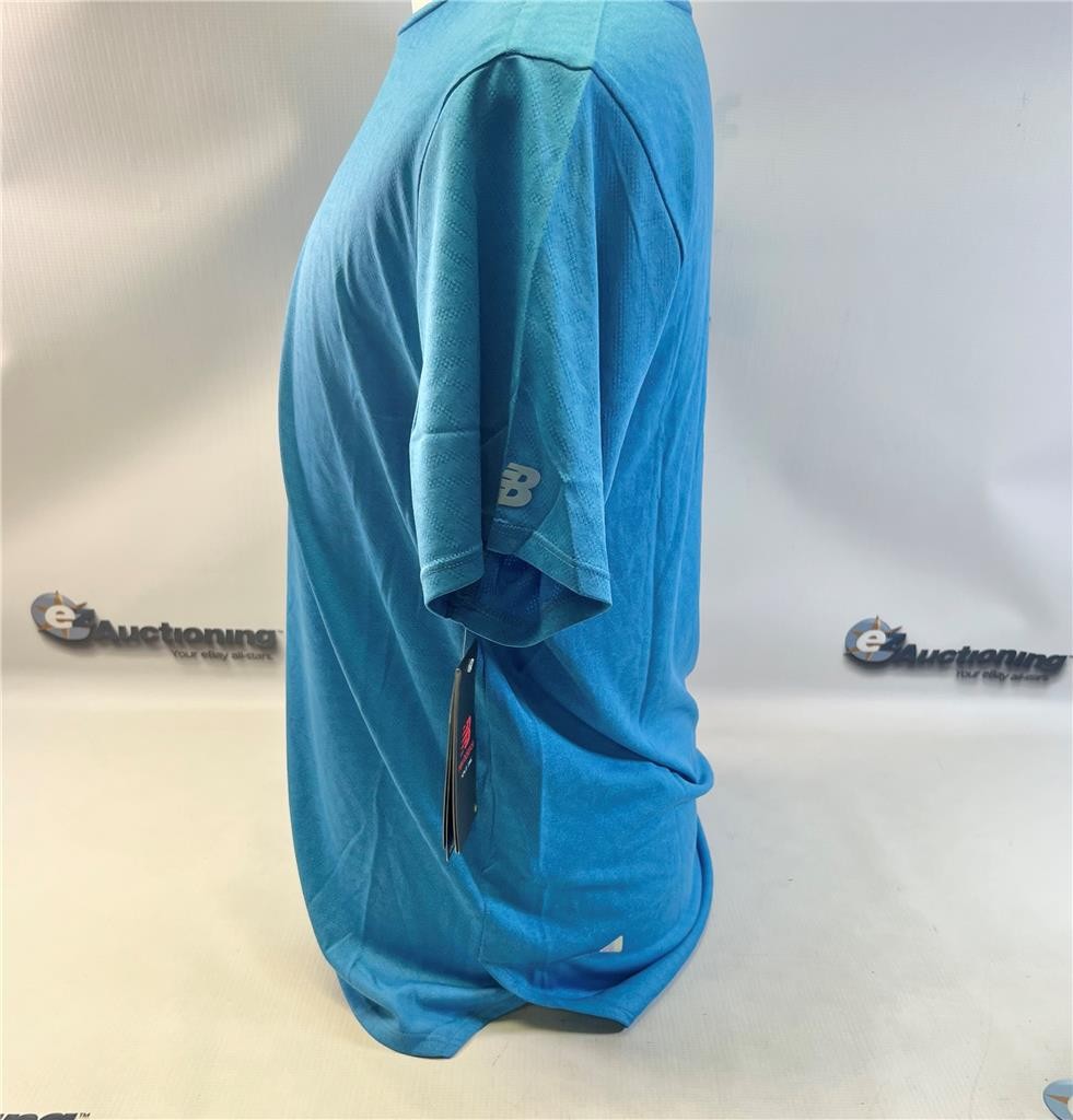 New Balance Q Speed Jaquard Blue Men's Shirt Size Medium gallery