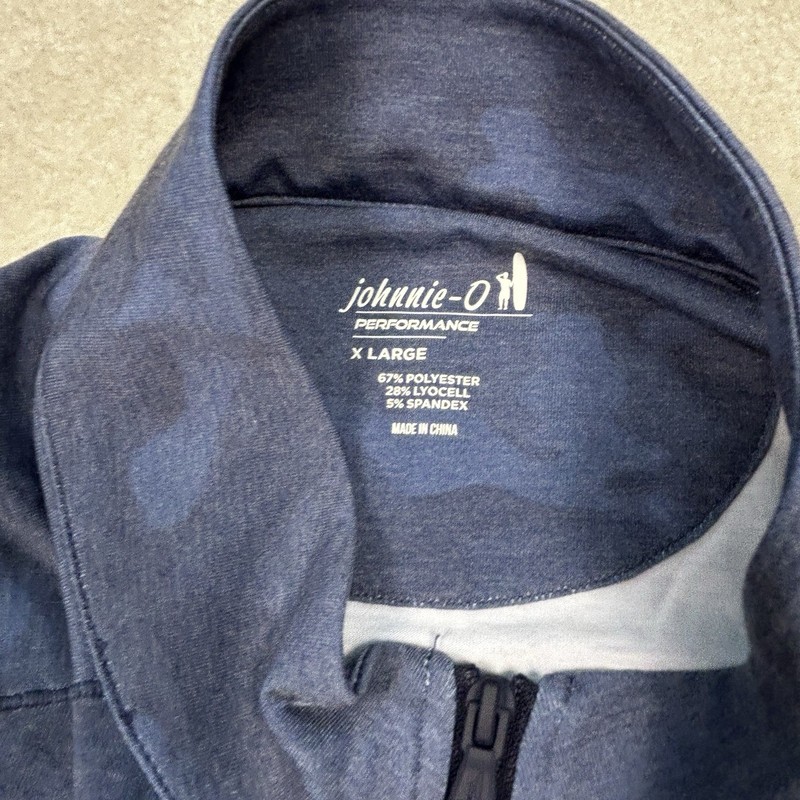 Johnnie-O Performance Patton 1/4 Zip Pullover Jacket Men’s XL Performance Camo gallery