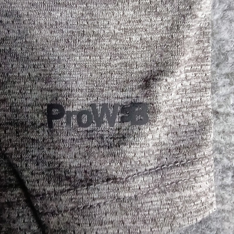 "Spyder Active Men's S Quarter Zip Pullover Gray ProWeb Sleeve Pocket S/P" gallery