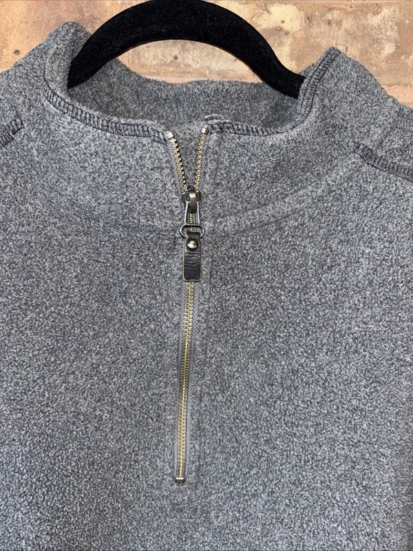 Harley Davidson 1/4 Zip Jacket Fleece Gray Black Pullover Shirt Size XL Mens 54” gallery