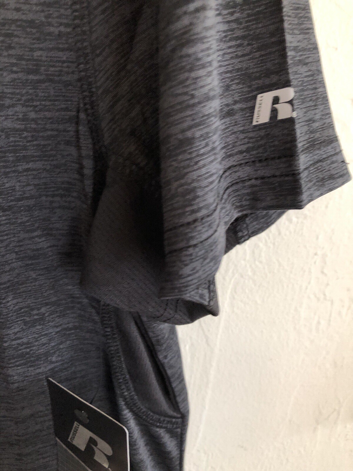 RUSSELL Mens Dri Power 360 T-Shirt Size Medium 38-40 Charcoal Black Underarm gallery