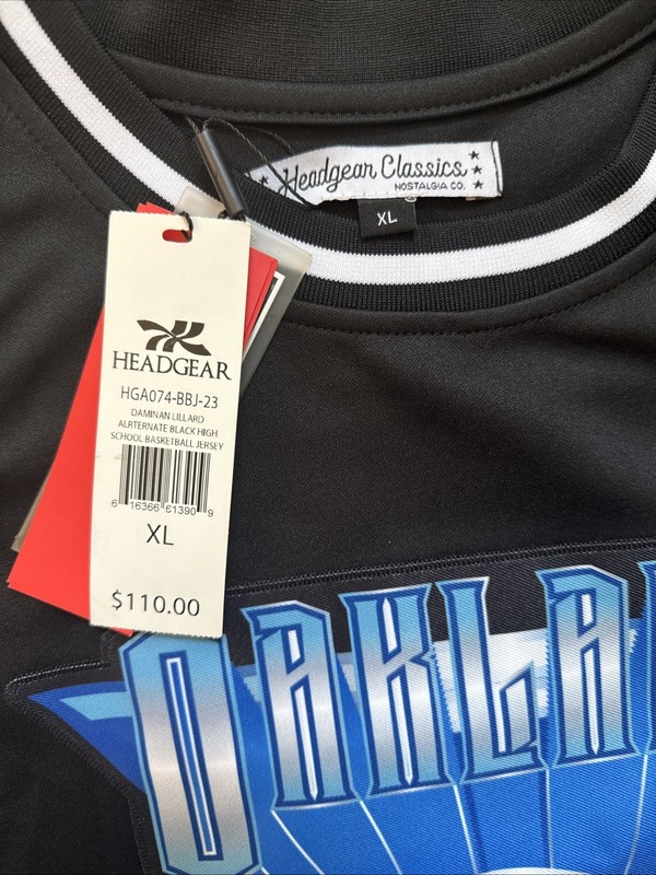 Damian Lillard Basketball Jersey Size XL High School Headgear Classics Oakland gallery