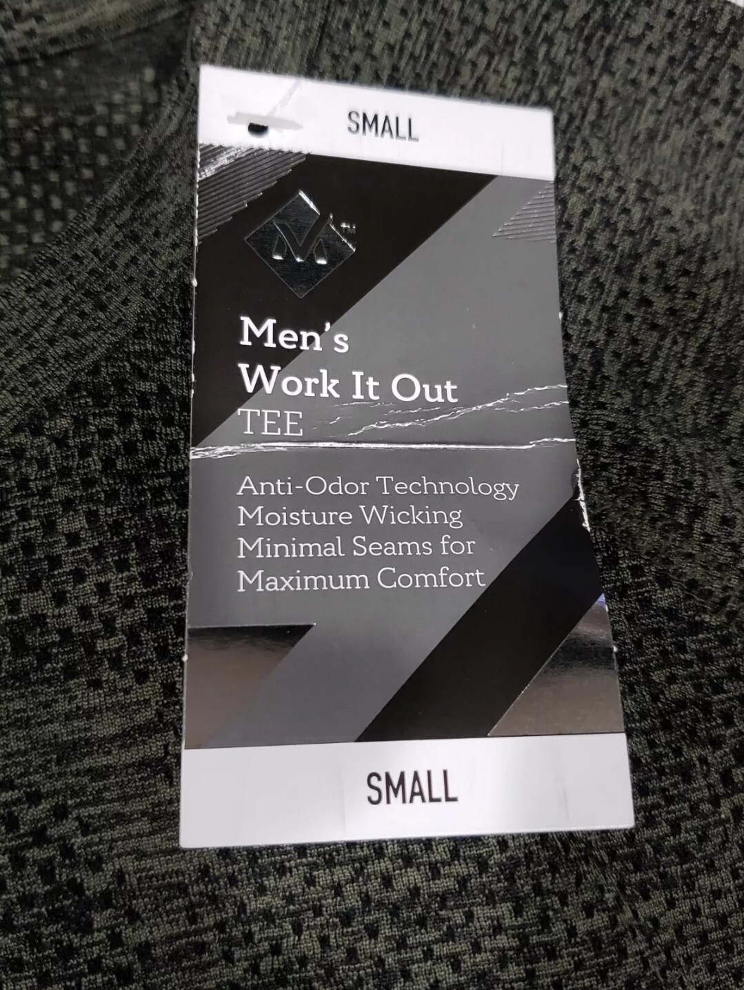 Member's Mark Men Work It Out Tee Olive Green Camo Size Small ~Wicking~Anti Odor gallery