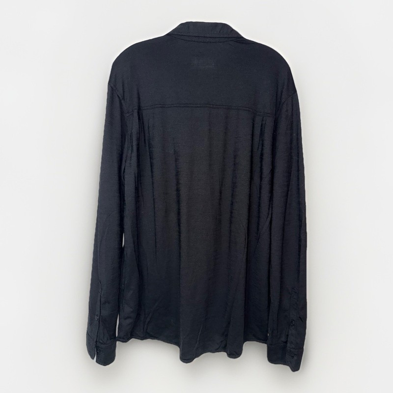 Smartwool Merino Sport 150 Shirt Men’s XL Black Wool Blend Long Sleeve Button Up gallery