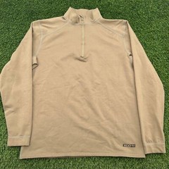 XGO Technical Apparel Sweater Large L Beige Acclimate Dry 1/4 Zip Base Layer Men