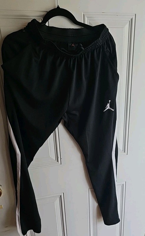Jordan Alpha 23 Dri Fit Black Training Track Pants Men’s Sz L Athletic 889711-01 gallery