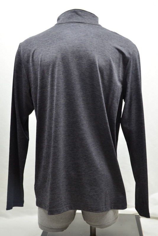 NEW Reebok Gray 1/4 Zip Lightweight Athletic Pullover Men's Activewear Top sz XL gallery