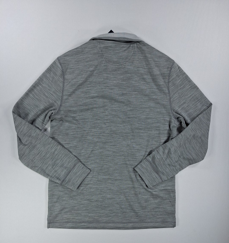 Men's Grey Shark Skin Small Performance Longsleeve Tech 1/4 Zip Shirt gallery