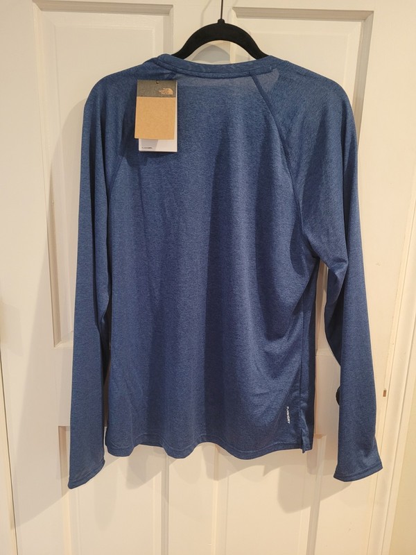Mens North Face Flashdry Medium Blue Long Sleeve New With Tags gallery