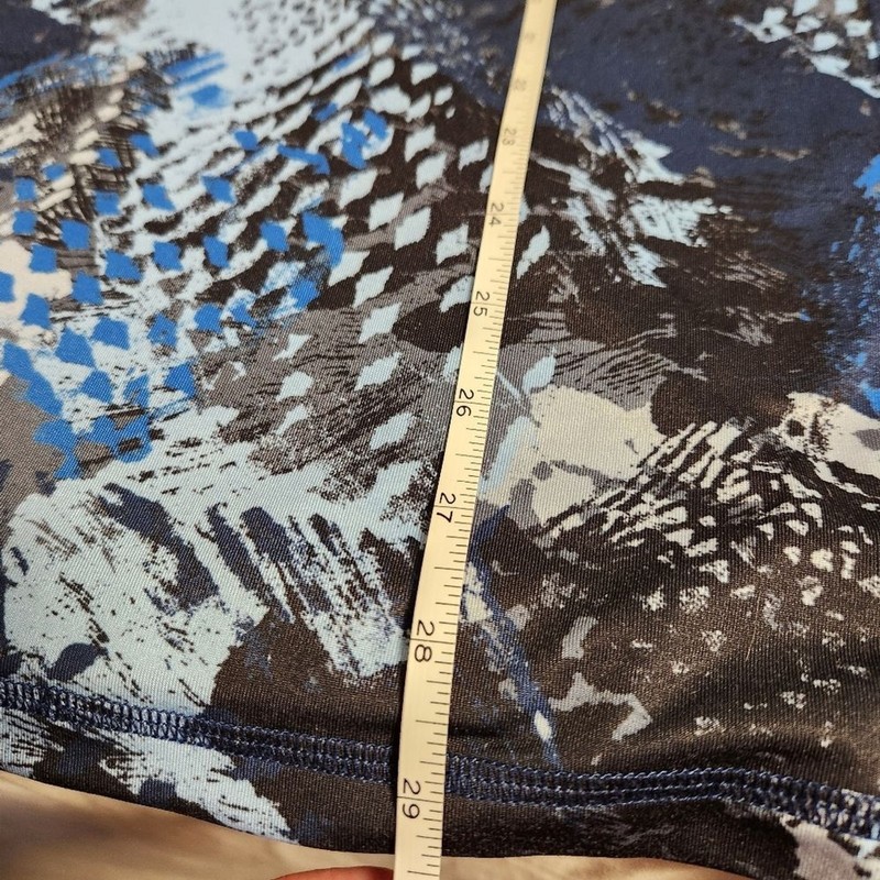 SILVER BAIT Performance Fishing Gear Blue Abstract Long Sleeve Tee UV SZ XL gallery