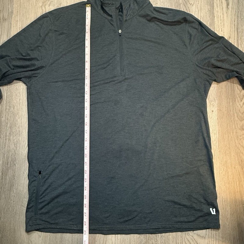 Vuori Ease Performance Half Zip 2.0 Pullover Mens XL Charcoal Heather V221 gallery