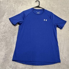 Under Armour Tech Tee Shirt Mens Small Blue Short Sleeve CoolSwitch Athletic