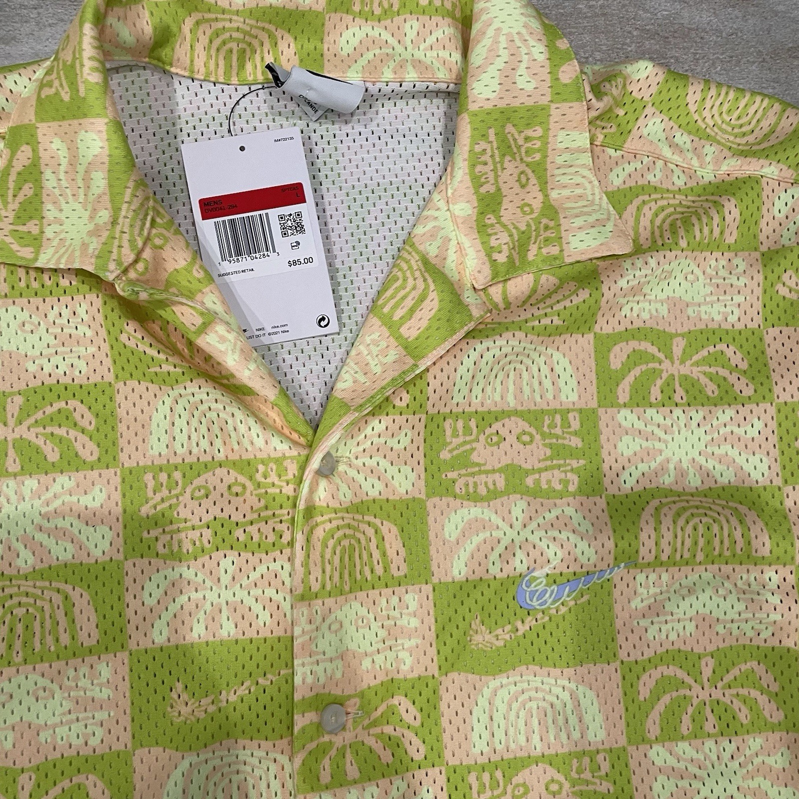 NEW NIKE DRI-FIT SPRING BUTTON-UP JERSEY (DV0041) SZ LARGE MENS! - 0377 gallery