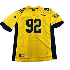 Vintage Yellow And Blue Fubu 05 Y2K Jersey XL
