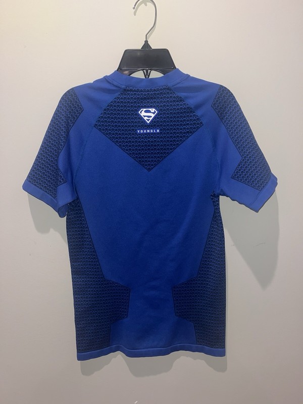 YoungLA Superman Compression Shirt Blue Medium gallery