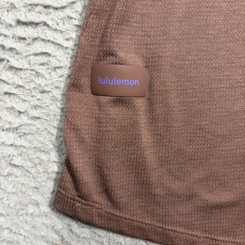 Lululemon Ventilated Hiking Shirt Size Small Dark Oxide Brown Top Short Sleeve gallery