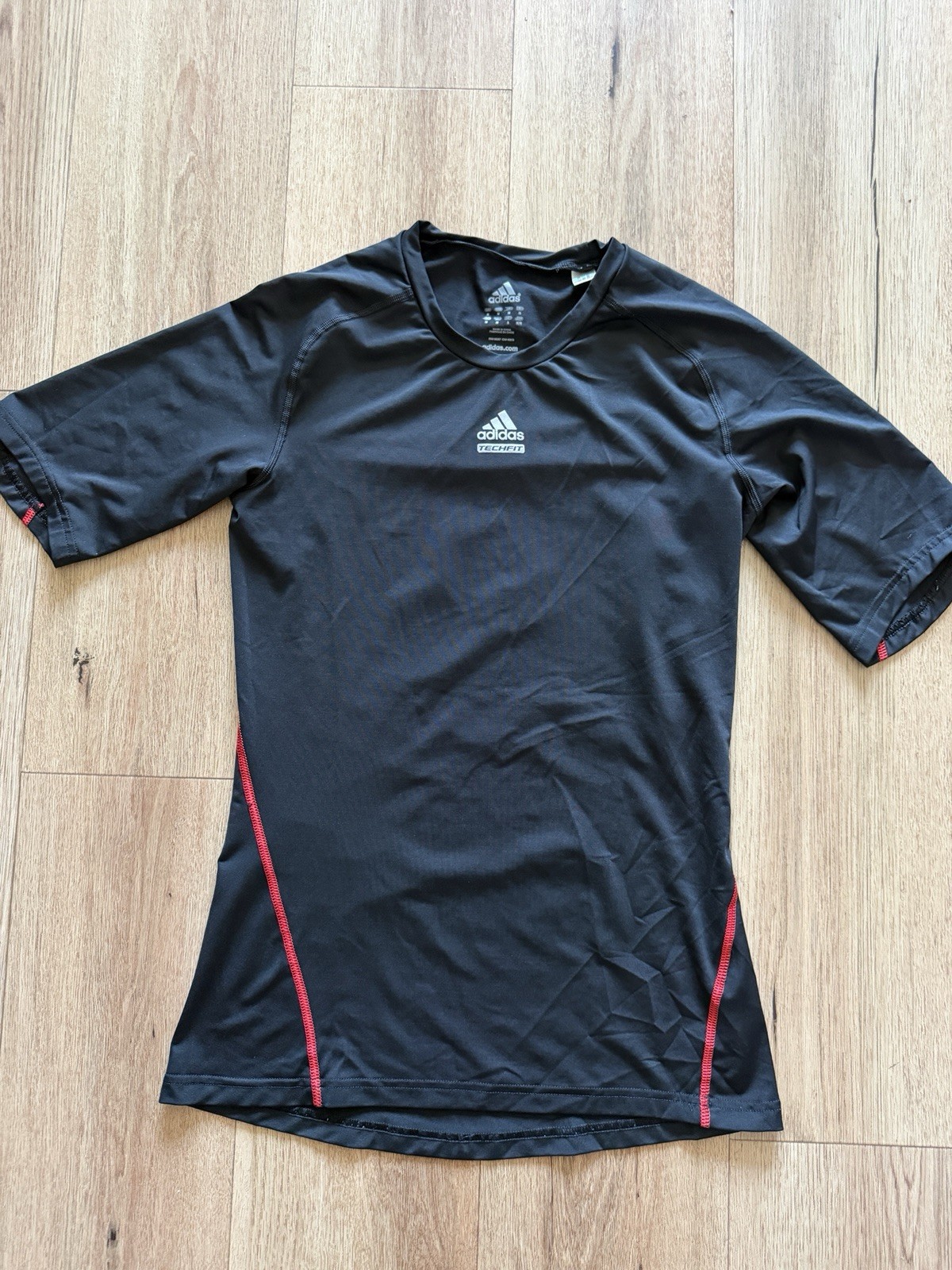 Adidas Techfit Men Soccer Compression Black M Football Gym Running gallery