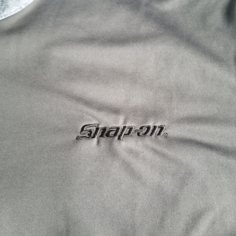 Snap On Adidas Pullover 2XL Gray Shirt Long Sleeve 1/4 Zip Looks New gallery