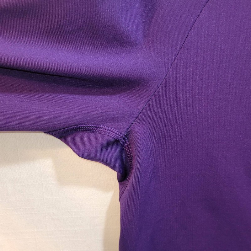 Nike Pro DriFit Pullover XL Purple Running L-Sleeve Athletic Zip Mock Neck Men gallery