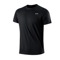 Men’s Dry Quick Short Sleeve Gym Running Moisture Wicking Round Neck T-Shirt