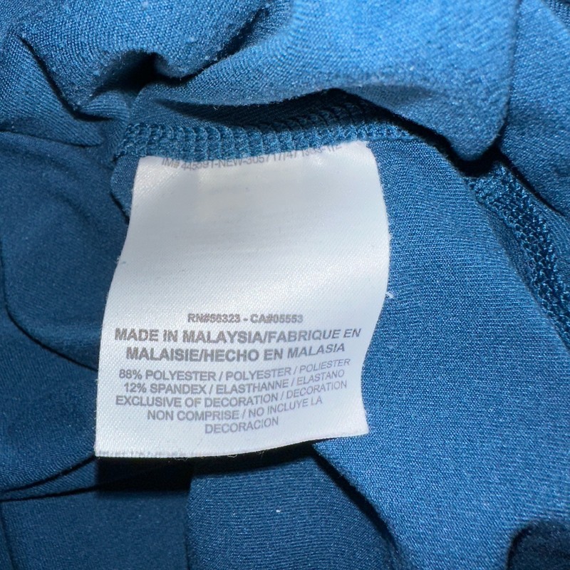 Nike Running Mens XL 1/4 Zip Pullover Blue Stretch Long Sleeve Thumb Holes gallery