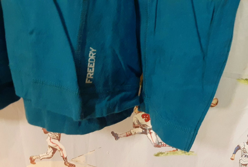 🌄 Eddie Bauer Travex Freedry Mens Medium Blue 1/4 Zip Base Layer Outdoor gallery