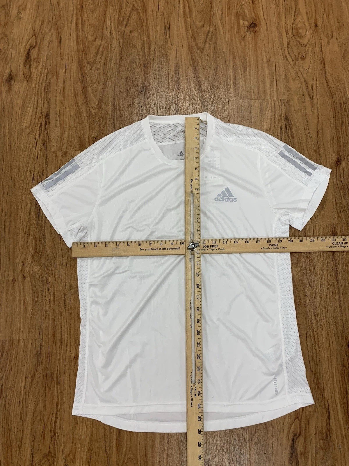 NWT ADIDAS OWN The Run /ATHLETIC T-SHIRT White Size Medium gallery