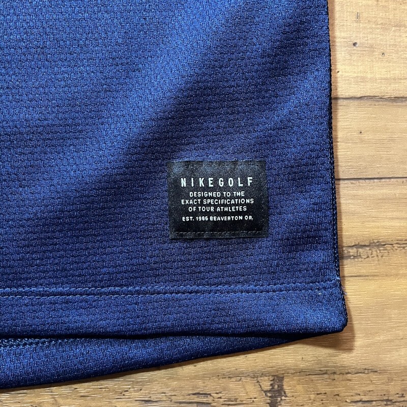Nike Golf 1/4 Zip Pullover Men's Medium Blue Black Dri-Fit TPC Sugarloaf gallery