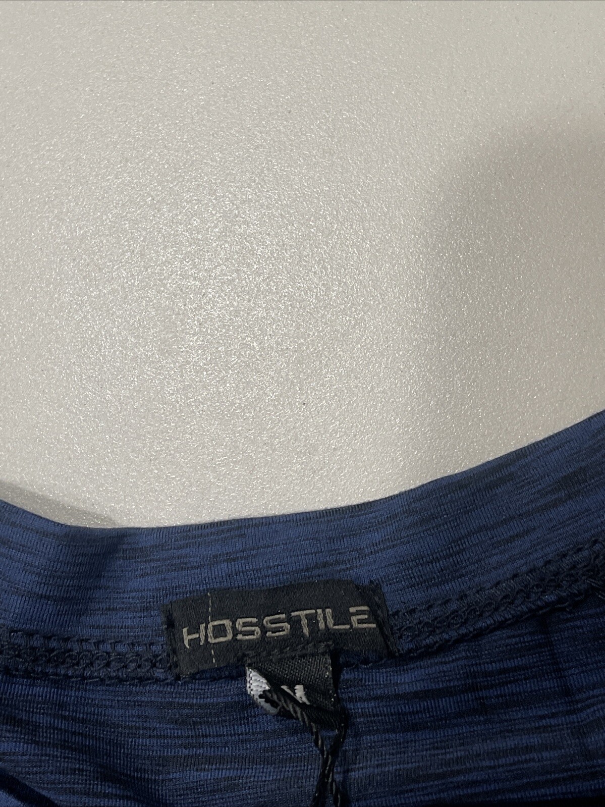 HOSSTILE ATHLETIC TEE Mens 4 Way Stretch Navy Blue Size M gallery