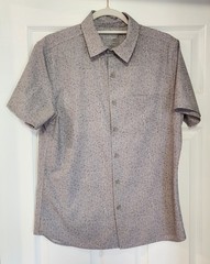 01.ALGO Gray Quick Dry Performance Shirt | Men’s Small | Stretch | UPF 40