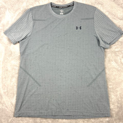 Under Armour Seamless Grid Performance Tshirt Blue XL Mesh Ventilation Tech