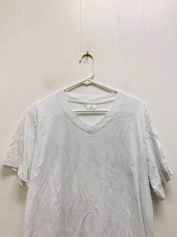 Health by Haband Shirt Mens L white Short Sleeve Crew Neck solid pattern gallery
