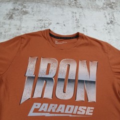 Under Armour The Rock Iron Paradise T Shirt Mens Medium Orange