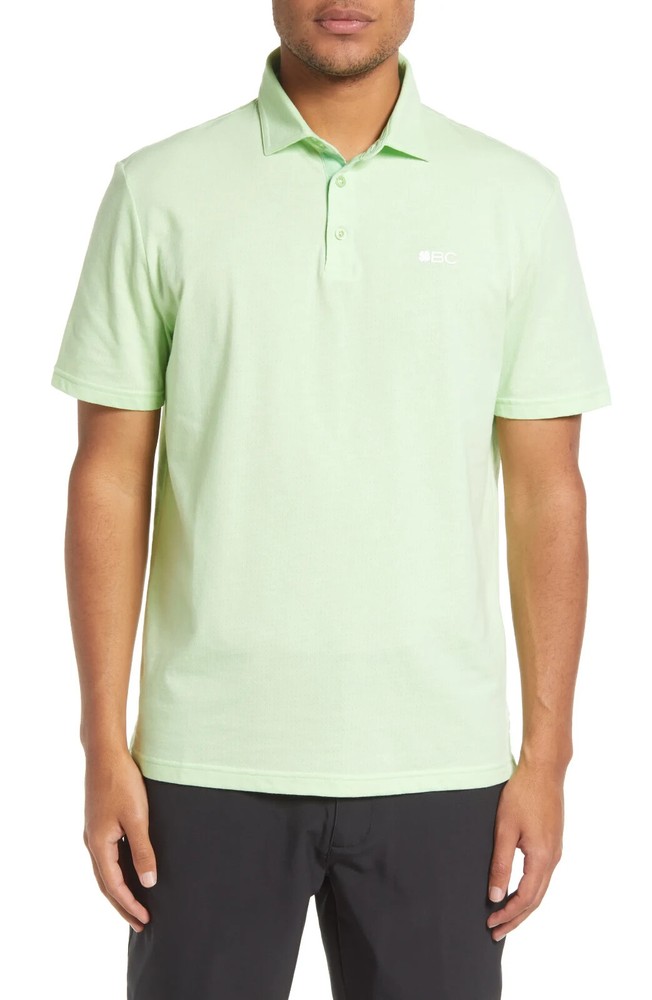 Black Clover NEW Mens Spring Green Relaxed Fit Fashion Golf Polo Large $95