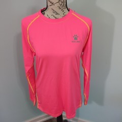 Team Kelme Mens Size Large Polyester Soccer Training Wicking Pink Shirt new with