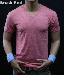 Mens T-Shirt Slim Fit V-Neck Muscle Plain Casual Solid Sports Active Unisex S-2X