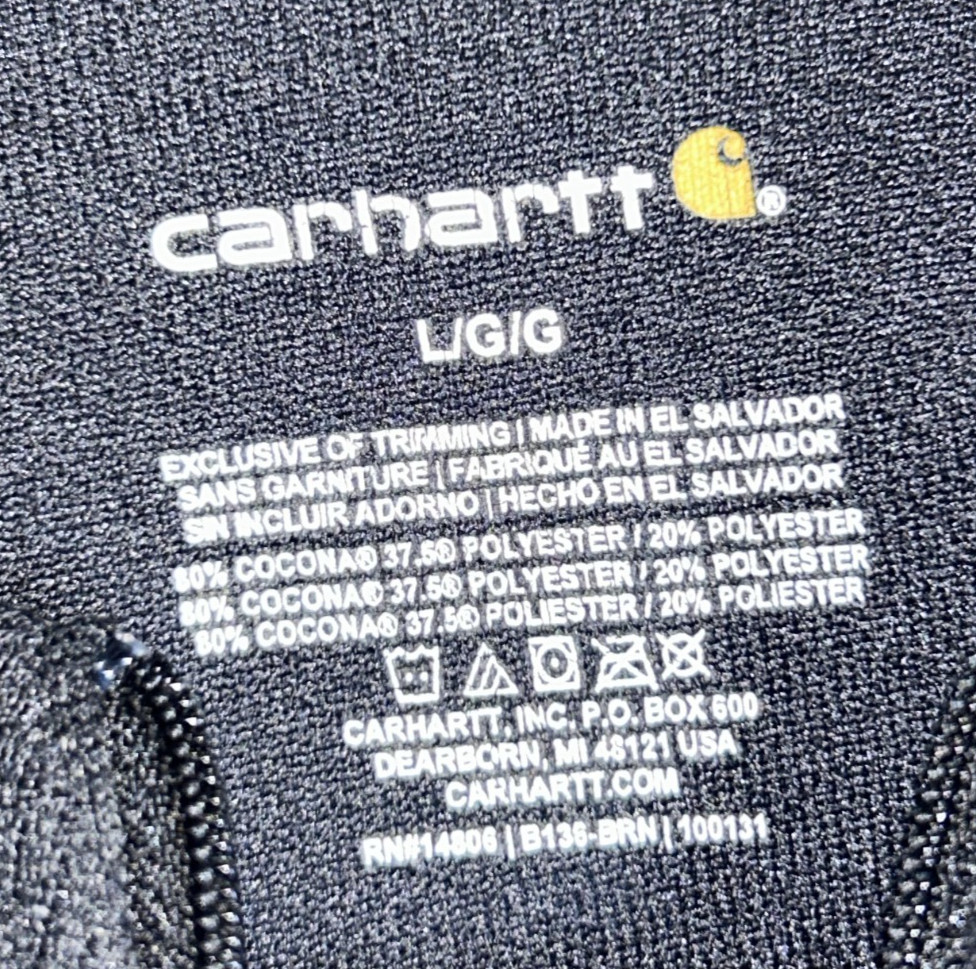 Carhartt Force Extremes Men Size Large - Black Thermal Base Layer 1/4 Zip Shirt gallery