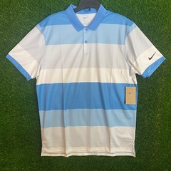 Nike Men’s S Victory + Dri-FIT Golf Polo Blue Stripe FZ7452-489 MSRP $70