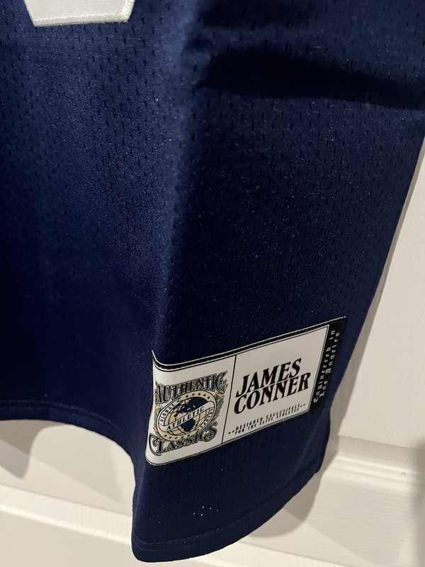 Authentic Classics McDowell #30 Conner Football Jersey Blue White Men’s M NWT gallery