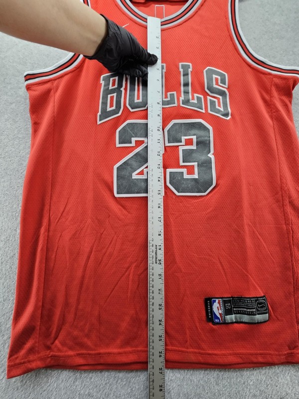 Nike Swingman Jersey Mens 50 Red Bulls 23 Jordan NBA Basketball Mesh Stitched gallery