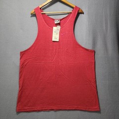 Nike Mens Tank Top XXL Maroon Cotton Embroidered Logo Deadstock Made USA Vtg 90s
