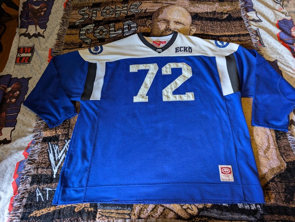 Vintage Ecko Unltd Jersey Mens XXL Red White Blue Hockey Baggy Hip Hop Y2K