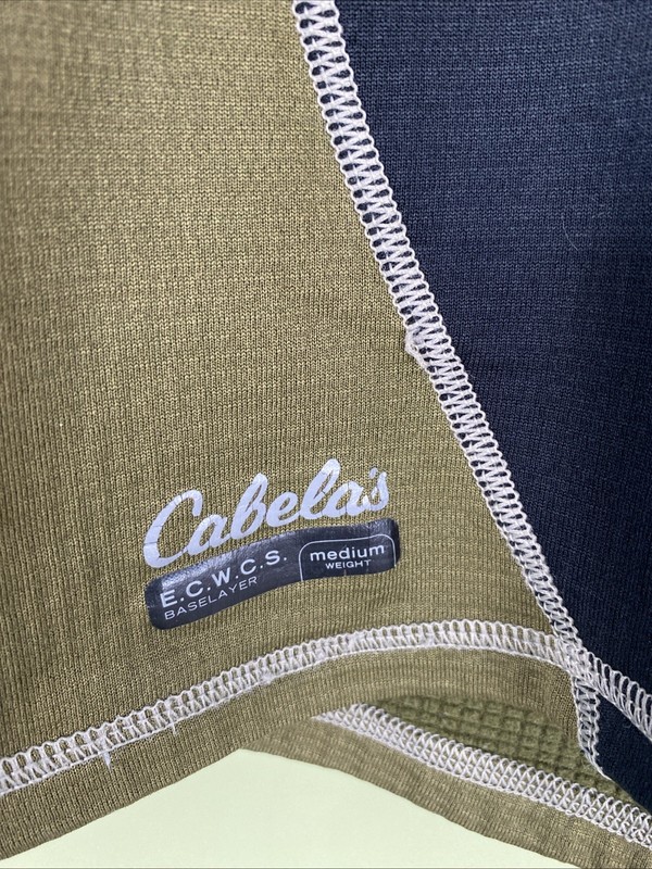 Cabelas Shirt Mens Large ECWCS Polartec Base Layer Thermal Waffle Hunting gallery