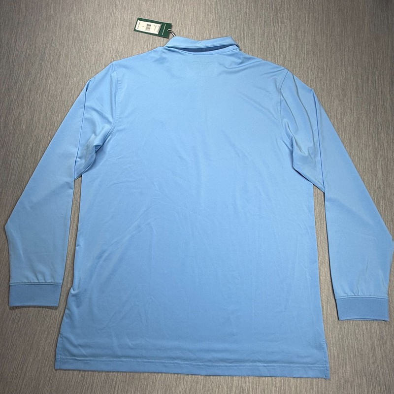 Vineyard Vines Polo Tee Shirt Mens L Large Blue Performance Whale Outdoor NWT gallery