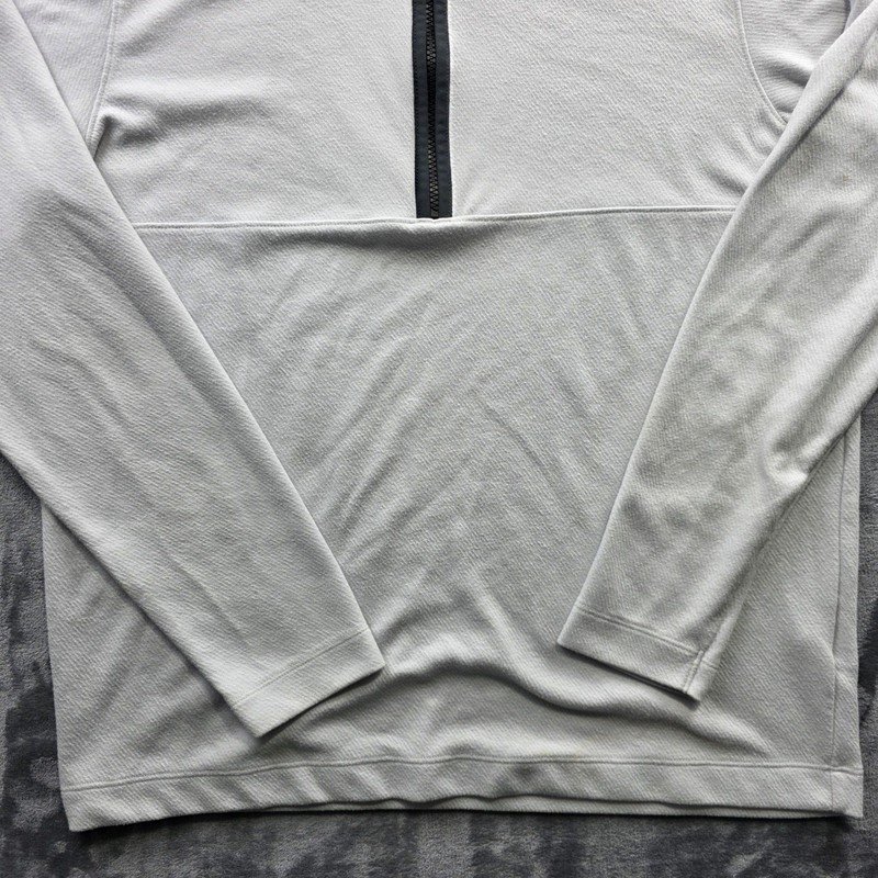 Nike Quarter Zip Pullover Large Gray Mens Regular Fit Polyester Dri-FIT Athletic gallery