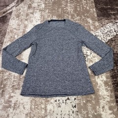 Lululemon Shirt Men Medium Gray Surge Long Sleeve Athleisure Stretch Dysense