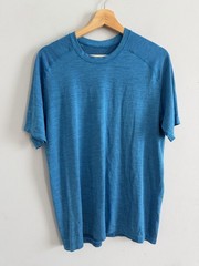 Lululemon Metal Vent Tech Short Sleeve Poseidon / Amalfi Blue Size L